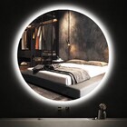 Espelho Redondo Iluminado Com Led Frio 60cm