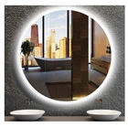 Espelho Redondo Iluminado Com Led Frio 60cm