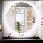 Espelho Redondo Iluminado Com Led Frio 60cm Touch