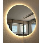 Espelho Redondo Iluminado Com Led Quente 50cm