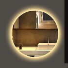 Espelho Redondo Iluminado Com Led Quente 60cm