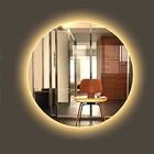 Espelho Redondo Iluminado Com Led Quente 60cm