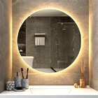 Espelho Redondo Iluminado Com Led Quente 60cm