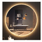 Espelho Redondo Iluminado Com Led Quente 80cm