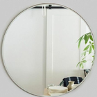 Espelho Redondo Lapidado 60cm Com Dupla Face