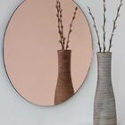 Espelho Redondo Lapidado Bronze - 60cm