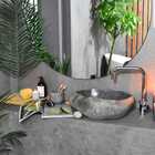 Espelho Redondo Lapidado Prata Cristal - 50cm