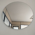 Espelho Redondo Lapidado Prata Cristal - 60cm