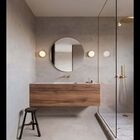 Espelho Redondo Lapidado Prata Cristal - 60cm