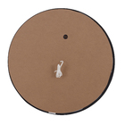 Espelho para Banheiro Redondo com LED Frontal Bivolt Moldura Preta 60cm Couro VB Cristais