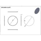 Espelho Redondo Maitê Fabrimóveis Offwhite