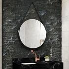 Espelho Redondo Mirano Gaam C/cinta Preto 09033636