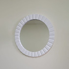 Espelho Redondo Moldura Branca 47cm 830