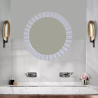 Espelho Redondo Moldura Branca 47cm 830