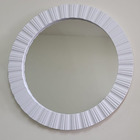 Espelho Redondo Moldura Branca 47cm 830