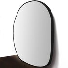 Espelho Redondo Orgânico Com Moldura Em Mdf 80cm Decore Pront