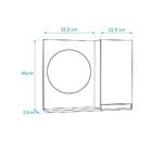 Espelho Redondo Para Banheiro Com Armário Amarelo Com Puxador