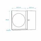 Espelho Redondo Para Banheiro Com Armário Branco