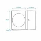 Espelho Redondo Para Banheiro Com Armário Branco