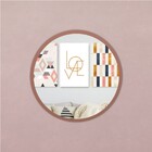 Espelho Redondo Rosê Gold 60 Cm