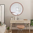 Espelho Redondo Rosê Gold 60 Cm