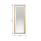 Espelho Refletivo Buriti Palha 47x117cm Branco