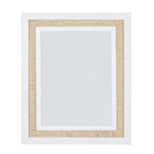 Espelho Refletivo Buriti Palha 47x57cm Branco