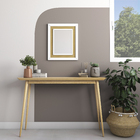 Espelho Refletivo Buriti Palha 47x57cm Branco