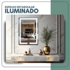 Espelho Retangular 70cm X 50cm Iluminado Touch Screen Led 3 C