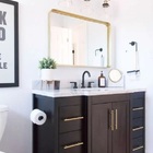 Espelho Retangular 70x50cm Moldura Alumínio Dourado