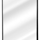 Espelho Retangular 70x50cm Moldura Alumínio Preto