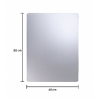 Espelho para Banheiro Retangular 80x48cm Maracas H Chebli