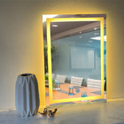 Espelho Retangular 80x70cm Com 3 Tons De Led  Jateado E Touch