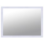 Espelho Retangular Com Moldura De Madeira Maciça 70cmx50cm De