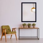 Espelho Retangular Com Moldura De Madeira Maciça 80cmx60cm De