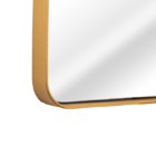 Espelho Retangular Com Moldura Em Metal 90 X 60 Cm - Cores -