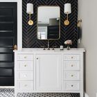 Espelho Retangular Com Moldura Em Metal 90 X 60 Cm - Cores -