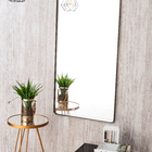 Espelho Retangular com Moldura Metal Decorativo Sala Hall Par