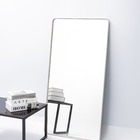 Espelho Retangular com Moldura Metal Decorativo Sala Hall Par