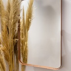 Espelho Retangular E14 115x60 Moldura Metal Bronze