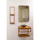 Espelho Retangular E14 115x60 Moldura Metal Hose Gold