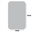 Espelho Retangular Grande 90 X 60 Moderno Lapidado Com Suporte