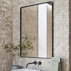 Espelho Retangular Grande Decorativo Para Banheiro Ou Sala Co