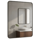 Espelho Retangular Grande Decorativo Para Banheiro Ou Sala Co