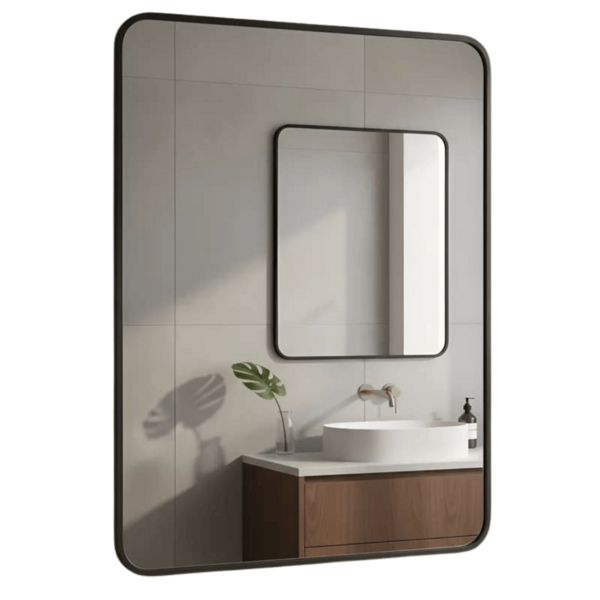 Espelho Retangular Grande Decorativo Para Banheiro Ou Sala Co