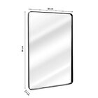 Espelho Retangular Grande Decorativo Para Banheiro Ou Sala Co