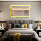 Espelho Retangular Jateado Com Led 50x70 Horizontal Ou Vertic