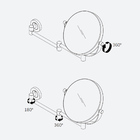 Espelho Retrátil Docol Hotel 965406 De Parede Cromado