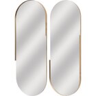 Espelho Rivieira Capela 40x110cm Dr Bw Quadros Dourado