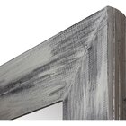 Espelho Rústico Com Moldura 116cm X 146cm Decore Pronto Prata